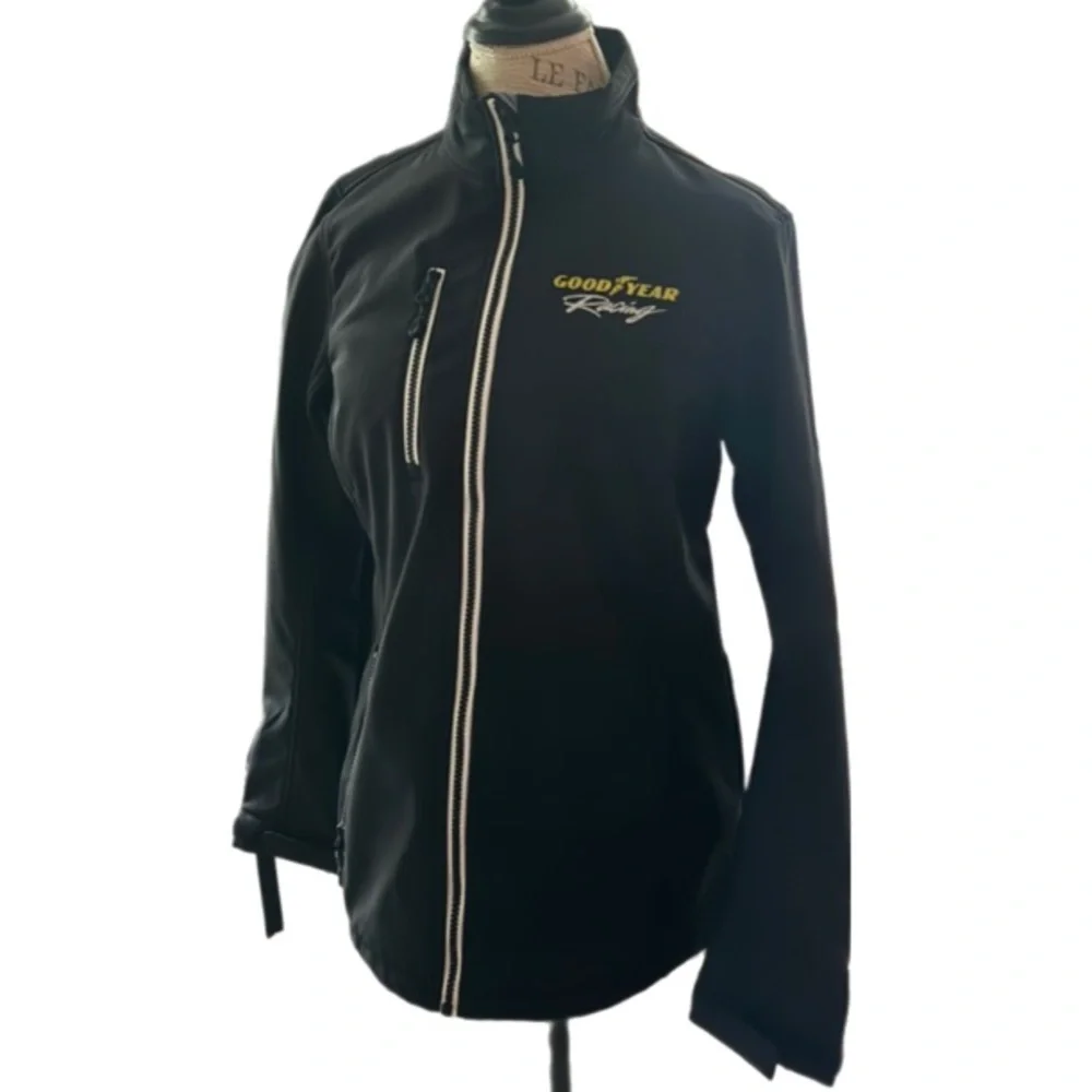 Goodyear Racing Soft Shell Black Jacket Size Small - Picture 2 of 4